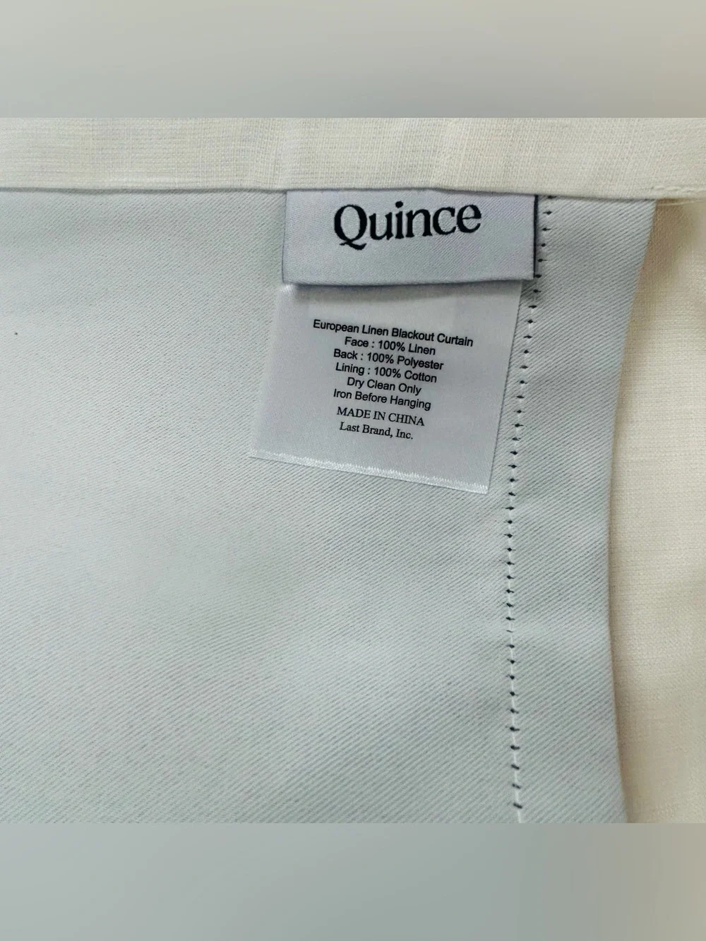 Nwot QUINCE Set Of 2 48x108 European Linen True Blackout Curtains Cream 8806